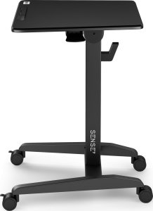 Biurko SENSE7 biurko mobilne Czarne 70 cmx52 cm czarny 10