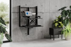 Biurko SENSE7 konwerter biurowy Czarne 81 cmx40 cm 3