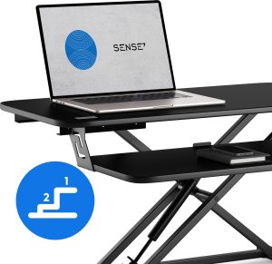 Biurko SENSE7 konwerter biurowy Czarne 81 cmx40 cm 5