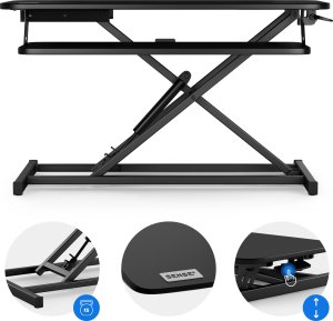 Biurko SENSE7 konwerter biurowy Czarne 81 cmx40 cm 6