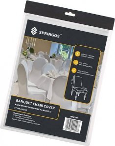 Springos Pokrowiec bankietowy na krzesło uniwersalny czarny UNIWERSALNY 6