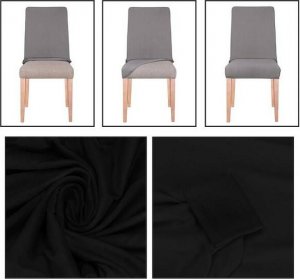 Springos Pokrowiec bankietowy na krzesło uniwersalny czarny UNIWERSALNY 9