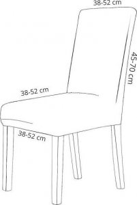 Springos Pokrowiec na krzesło uniwersalny turkusowy UNIWERSALNY 13