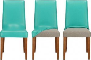 Springos Pokrowiec na krzesło uniwersalny turkusowy UNIWERSALNY 8