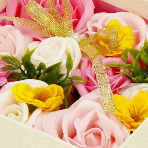 Springos Pudełko 15 szt. kwiatów mydlanych Flower box UNIWERSALNY 13