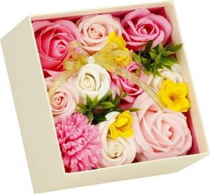 Springos Pudełko 15 szt. kwiatów mydlanych Flower box UNIWERSALNY 18