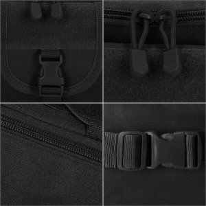 Springos Nerka biodrowa saszetka sportowa czarna UNIWERSALNY 6