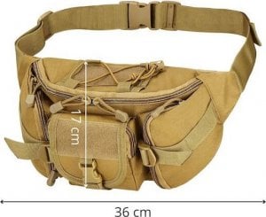 Springos Nerka biodrowa saszetka sportowa zieleń militarna UNIWERSALNY 12