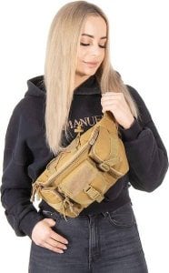 Springos Nerka biodrowa saszetka sportowa zieleń militarna UNIWERSALNY 3