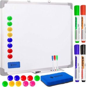 Springos Tablica magnetyczna suchościeralna 60x90 cm z zestawem akcesoriów UNIWERSALNY 1