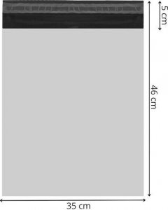Springos Foliopaki kurierskie zestaw 50 szt. 46x35 cm koperty foliowe do pakowania paczek UNIWERSALNY 15