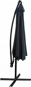 Fancy Garden Parasol ogrodowy CYNIA 245x300x300 z korbką składany solidny ciemnoszary 2