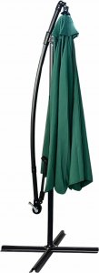 Fancy Garden Parasol ogrodowy CYNIA 245x300x300 z korbką składany solidny ciemnozielony 2