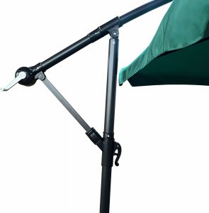 Fancy Garden Parasol ogrodowy CYNIA 245x300x300 z korbką składany solidny ciemnozielony 4