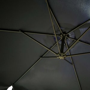 Fancy Garden Parasol ogrodowy CYNIA 245x300x300 z korbką składany solidny granatowy 5