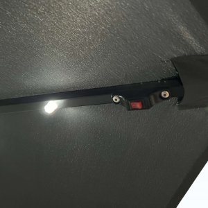 Fancy Garden Parasol ogrodowy MILIN 245x300x300 duży z oświetleniem LED z wysięgnikiem ciemnoszary 6