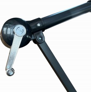 Fancy Garden Parasol ogrodowy MILIN 245x300x300 duży z oświetleniem LED z wysięgnikiem jasnoszary 8