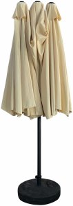 Fancy Garden Parasol ogrodowy TILIA 245x270x460 duży solidny składany z korbką beżowy 2