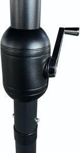 Fancy Garden Parasol ogrodowy TILIA 245x270x460 duży solidny składany z korbką beżowy 6