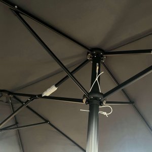 Fancy Garden Parasol ogrodowy TILIA 245x270x460 duży solidny składany z korbką ciemnoszary 4