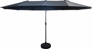 Fancy Garden Parasol ogrodowy TILIA 245x270x460 duży solidny składany z korbką ciemnoszary 5