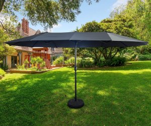 Fancy Garden Parasol ogrodowy TILIA 245x270x460 duży solidny składany z korbką ciemnoszary 7
