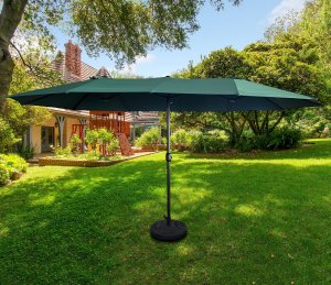 Fancy Garden Parasol ogrodowy TILIA 245x270x460 duży solidny składany z korbką ciemnozielony 7