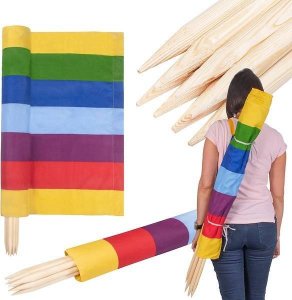 Springos Parawan plażowy 8m kolorowe pasy UNIWERSALNY 7