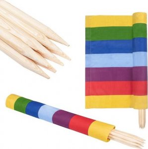 Springos Parawan plażowy 8m kolorowe pasy UNIWERSALNY 8