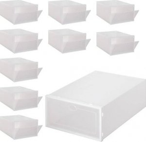 Springos Organizer na buty 30x21x12 cm zestaw 5 szt. pojemniki z otwieraną klapą UNIWERSALNY 2