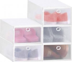 Springos Organizer na buty 30x21x12 cm zestaw 5 szt. pojemniki z otwieraną klapą UNIWERSALNY 3