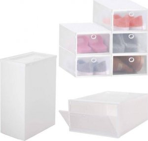 Springos Organizer na buty 30x21x12 cm zestaw 5 szt. pojemniki z otwieraną klapą UNIWERSALNY 5