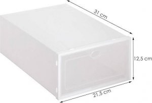 Springos Organizer na buty 30x21x12 cm zestaw 5 szt. pojemniki z otwieraną klapą UNIWERSALNY 6