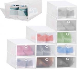 Springos Organizer na buty 30x21x12 cm zestaw 5 szt. pojemniki z otwieraną klapą UNIWERSALNY 8
