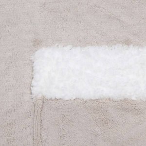 Springos Kocobluza damska męska oversize koc bluza 2w1 z kapturem XXL ciepła jasnoszara UNIWERSALNY 4