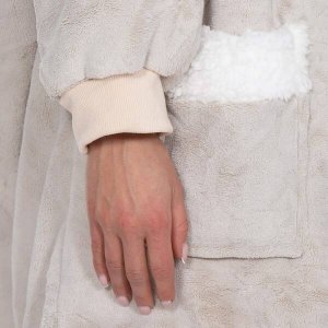 Springos Kocobluza damska męska oversize koc bluza 2w1 z kapturem XXL ciepła jasnoszara UNIWERSALNY 6