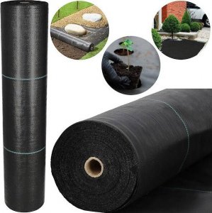 Springos Agrowłóknina antychwastowa agrotkanina 70g czarna mata 1,1x100m + kotwy mocujące 100 szt. kołki UNIWERSALNY 11