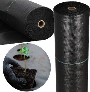 Springos Agrowłóknina antychwastowa agrotkanina 70g czarna mata 1,1x100m + kotwy mocujące 100 szt. kołki UNIWERSALNY 17