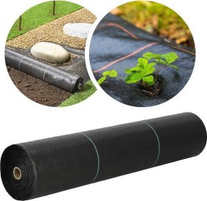 Springos Agrowłóknina antychwastowa agrotkanina 70g czarna mata 1,1x100m + kotwy mocujące 100 szt. kołki UNIWERSALNY 21