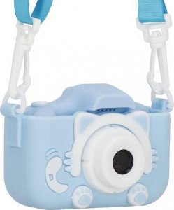 Aparat cyfrowy Springos Aparat dla dzieci cyfrowa kamera full HD z kartą 32GB niebieski UNIWERSALNY 9