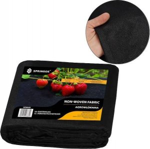 Springos Agrowłóknina antychwastowa agrotkanina 50g czarna mata 1,6x5 m UNIWERSALNY 5