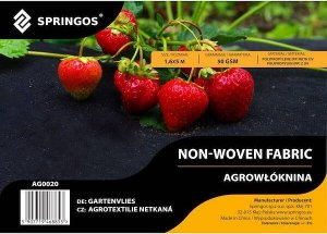 Springos Agrowłóknina antychwastowa agrotkanina 50g czarna mata 1,6x5 m UNIWERSALNY 8