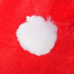 Springos Czapka Mikołaja 10 szt. mikołajki strój czerwona UNIWERSALNY 4