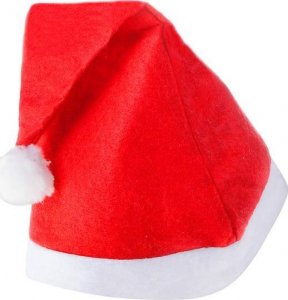 Springos Czapka Mikołaja 10 szt. mikołajki strój czerwona UNIWERSALNY 7