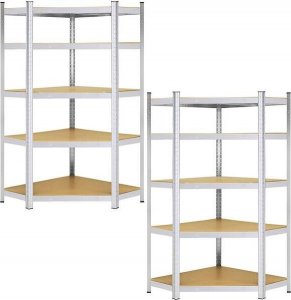 Springos Regały metalowe 2 szt. z 5 półkami 180x90x40cm 875kg do garażu, piwnicy UNIWERSALNY 15