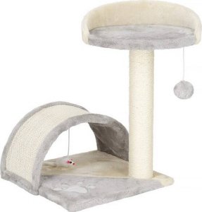 Springos Drapak dla kota sizal 2-poziomowy słupek z zabawką 47 cm UNIWERSALNY 1