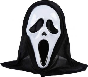 Springos Dekoracje na Halloween maska z kapturem scream krzyk horror UNIWERSALNY 1