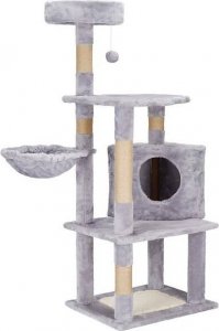 Springos Drapak dla kota sizal 6-poziomowy słupek z zabawką 124 cm UNIWERSALNY 1