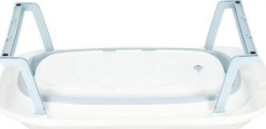 Springos Wanienka dla dzieci silikonowa składana miętowo-biała UNIWERSALNY 15