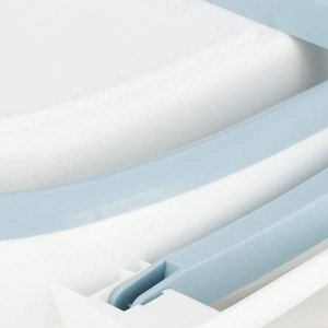 Springos Wanienka dla dzieci silikonowa składana miętowo-biała UNIWERSALNY 7